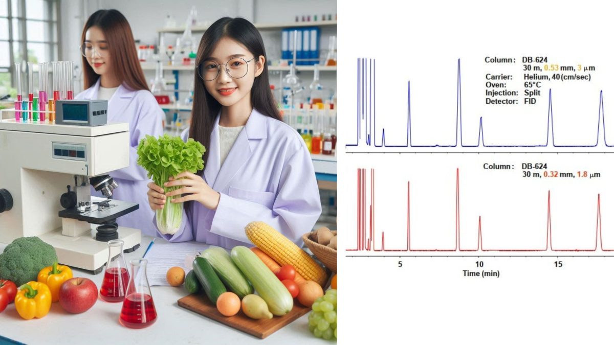 Ứng dụng sắc ký khí để kiểm soát dư lượng hóa chất bảo vệ thực vật trong thực phẩm